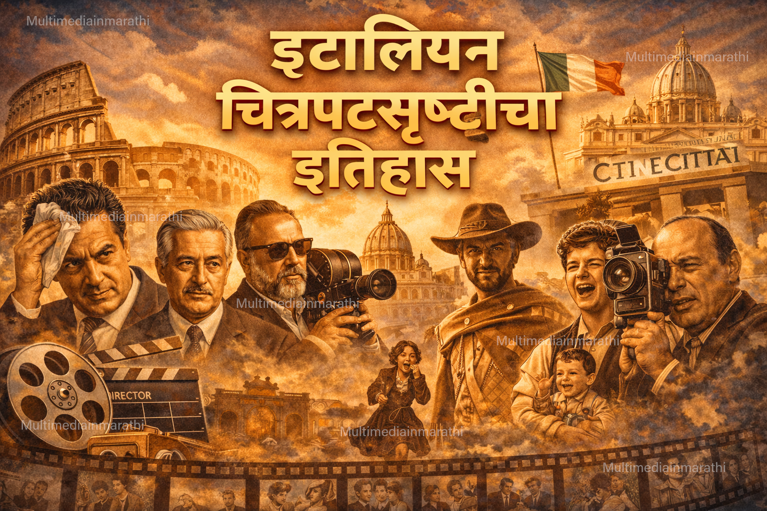 Italian Film history multimediain marathi